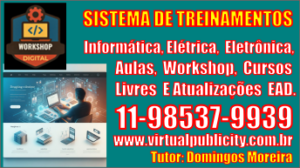 Aulas e cursos de informática online.